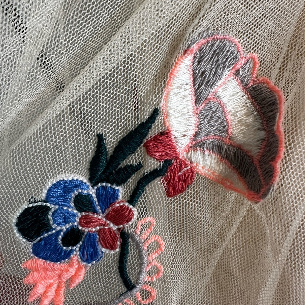 Modcloth Strapless Dress with Floral Embroidery - Picture 6 of 8